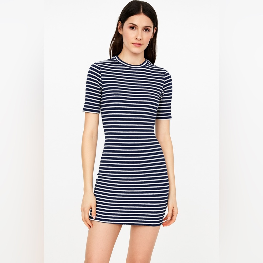 T by Alexander Wang Striped Mini Dress - Size S